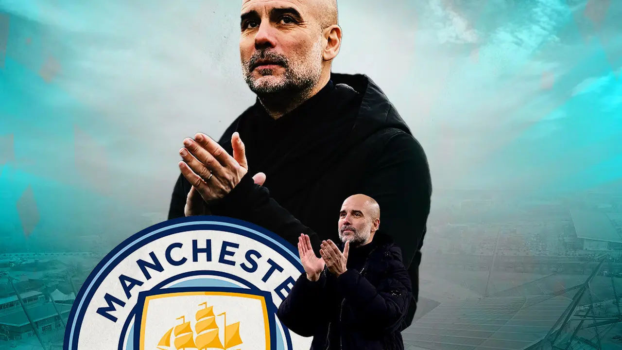 Man City - Ilustrasi Pep Guardiola