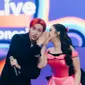 Bambam GOT7 dan Tiara Andini dalam acara Spotify Wrapped Live Indonesia 2023. (Instagram/tiaraandini)