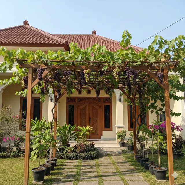 Buah yang bagus ditanam di depan rumah (Foto: Gemini AI)