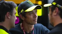 Momen Valentino Rossi hadir sebagai bos tim Mooney VR46 pada balapan MotoGP Austria 2023 di Sirkuit Red Bull Ring. (Twitter/Mooney VR46)