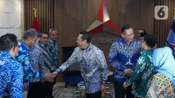 Pimpinan MPR RI terus melanjutkan safari silaturahmi kebangsaan ke sejumlah pimpinan partai politik. (Liputan6.com/Herman Zakharia)