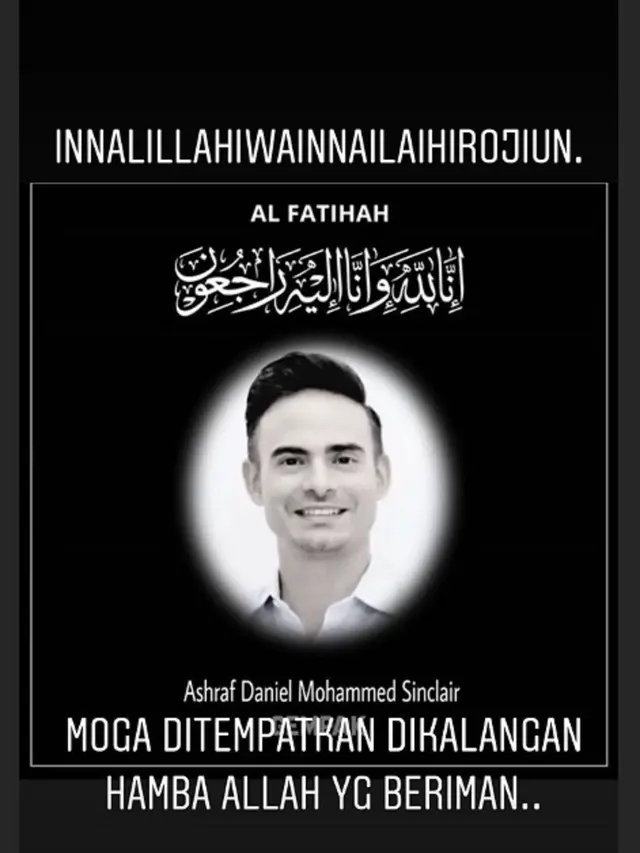 Ucapan duka Erra Fazira untuk Ashraf Sinclair (Instagram/ errafazira)