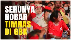 Berita video kemeriahan acara nonton bareng (nobar) yang diadakan di Gelora Bung Karno, Jakarta, untuk mendukung Timnas Indonesia berlaga melawan China dalam lanjutan Kualifikasi Piala Dunia 2026 zona Asia.