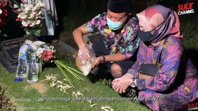 6 Momen Sule dan Nathalie Holscher Ziarah ke Makam Lina, Penuh Haru