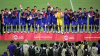Tim nasional Thailand U-23 keluar sebagai juara SEA Games 2015 cabang olahraga sepakbola (Helmi Fithriansyah)
