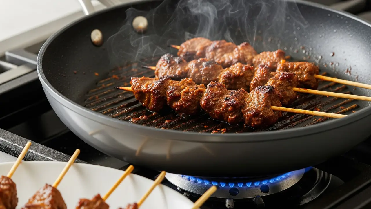 Resep Sate Daging Sapi Teflon Tanpa Arang