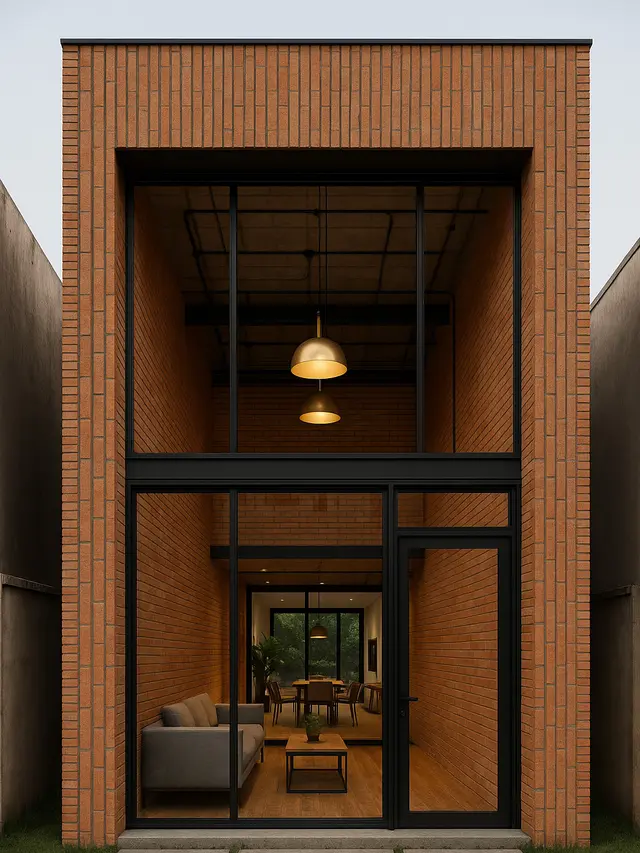 Rumah Bata Ekspos Industrial-Lux