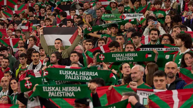 Solidaritas Palestina Menggema di Markas Athletic Bilbao