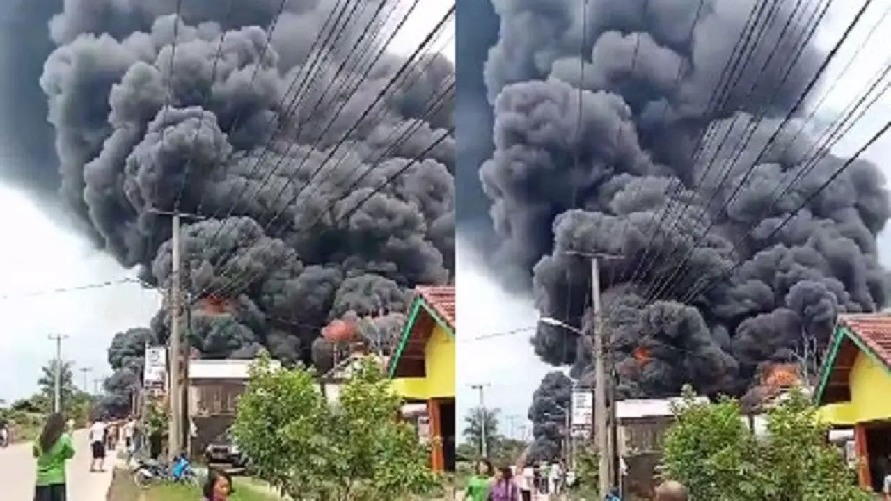 Gudang BBM Meledak