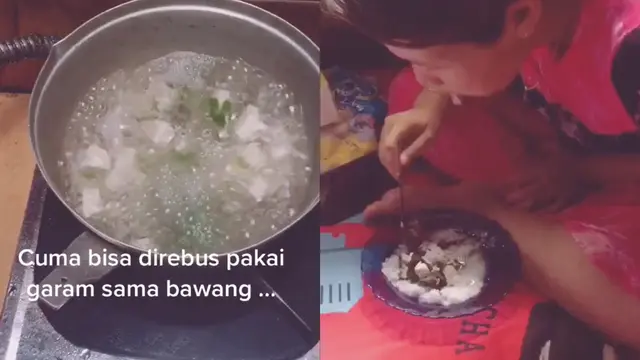 Kasih sayang suami yang menjaga istrinya pasca melahirkan di tengah banjir.