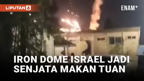 VIDEO: Error! Rudal Iron Dome Jatuh dan Meledak di Israel