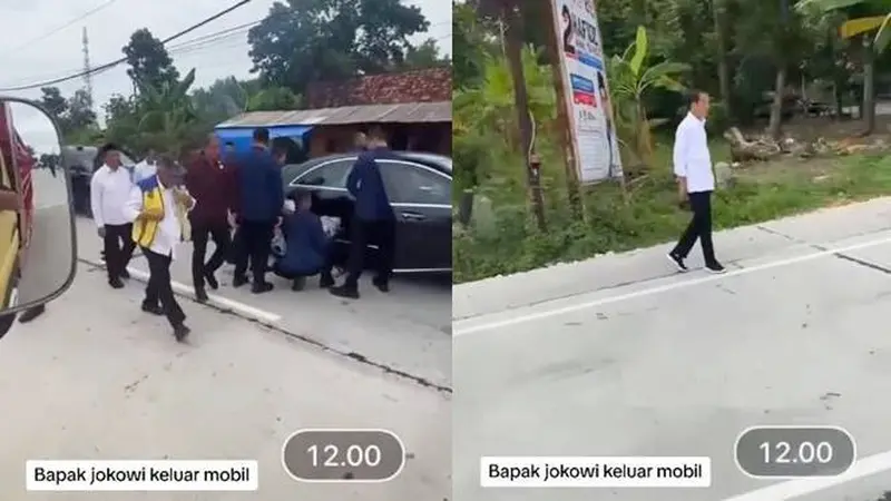 Viral Momen Ban Mobil RI 1 yang Diduga Bocor, Jokowi Jalan Kaki Sapa Warga
