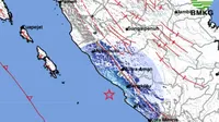 Gempa Magnitudo 4,7 menggetarkan wilayah Bengkulu, Jumat (24/5/2024). (Liputan6.com/ Dok BMKG)