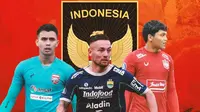 Timnas Indonesia - Nadeo Argawinata, Marc Klok, Adi Satryo (Bola.com/Adreanus Titus)