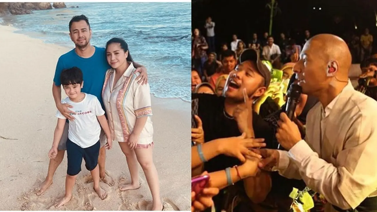 6 Potret Marcell Siahaan Meriahkan Opening Beach Club Raffi Ahmad di Padang