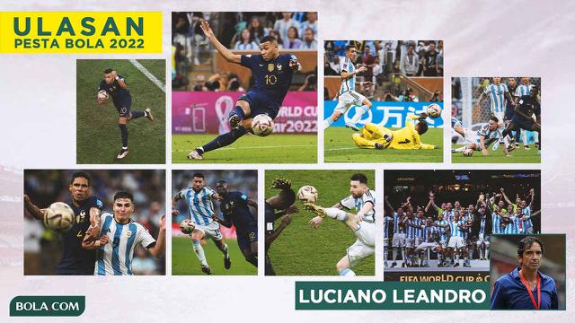 Ulasan Luciano Leandro - Kolase Pertandingan Final Piala Dunia 2022 Argentina Vs Prancis