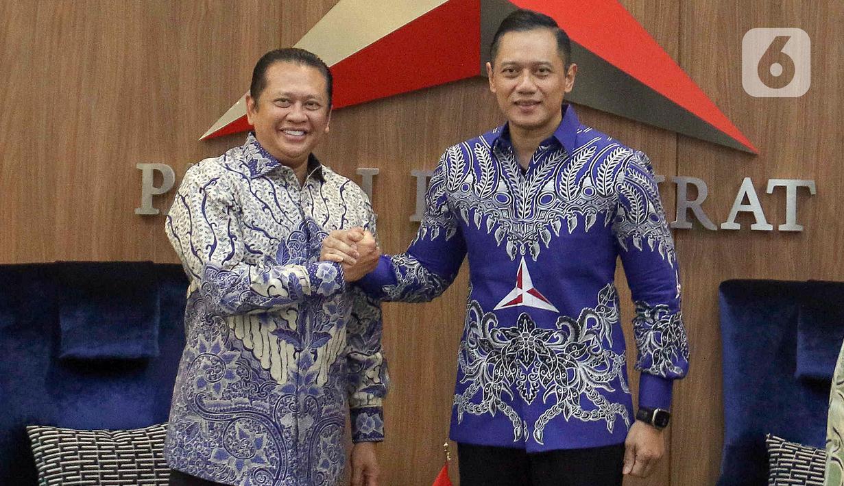 Menurut AHY, ada sejumlah isu kebangsaan yang menjadi pembahasan yang dibahas bersama pimpinan MPR RI. (Liputan6.com/Herman Zakharia)