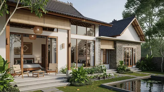 Inspirasi Rumah Sederhana dengan 3 Pintu Masuk
