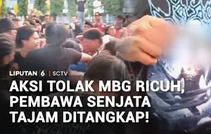 Demo Tolak MBG Berakhir Ricuh, Tiga Mahasiswa Diamankan Polisi