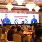 Ketua Dewan Komisioner OJK Mahendra Siregar, dalam peluncuran LPBBTI, di Four Season Jakarta, Jumat (10/11/2023). (Tira/Liputan6.com)