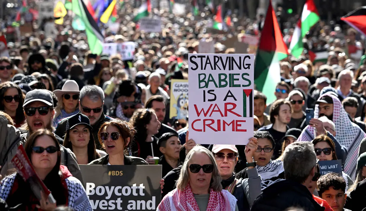 PBB menyebut kondisi ini terjadi akibat hambatan sistematis terhadap bantuan oleh Israel. (William WEST/AFP)