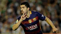 Striker Barcelona asal Uruguay, Luis Suarez. (AFP/Cristina Quicler)