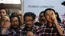 Cawagub DKI Jakarta,  Djarot Saiful Hidayat memberikan keterangan di Rumah Lembang, Jakarta, Rabu (16/11). Djarot menegaskan bahwa penetapan tersangka Ahok malah lebih menguatkan dukungan pada pasangan Ahok-Djarot. (Liputan6.com/Faizal Fanani)