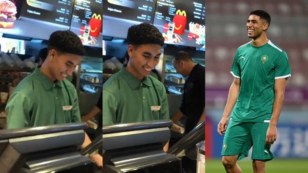 Pegawai McD Mirip Achraf Hakimi