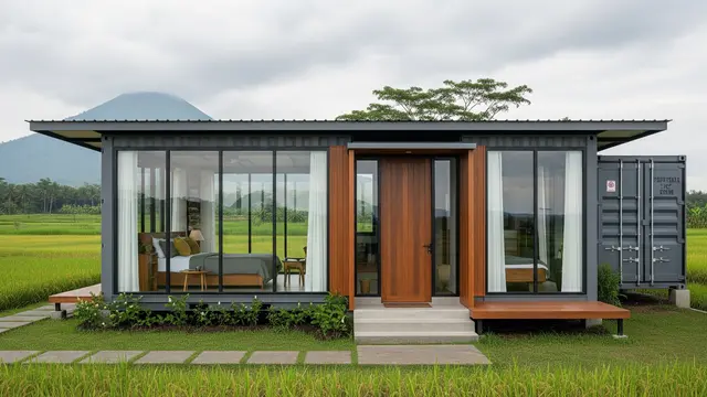 Model Rumah Sederhana Tapi Mewah yang Ramah Lingkungan/Ilustrasi AI