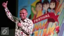 Ketua KPK Agus Raharjo memberikan sambutan saat membuka Festival Anak Jujur 2016 di area Ecovention, Jakarta, Rabu (31/8). Anak-anak berusia 5-12 tahun mengikuti Festival Anak Jujur  yang digelar KPK dari 31 Agustus-1 Juli. (Liputan6.com/Faizal Fanani)