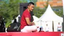 Beberapa gerakan yoga, bisa membuat kulit terasa lebih cerah dan sehat. Dan masih banyak lagi manfaat yoga bagi tubuh. Hal itu juga dibenarkan pemeran yang sejak lama menekuini yoga, Anjasmara. (Adrian Putra/Bintang.com)