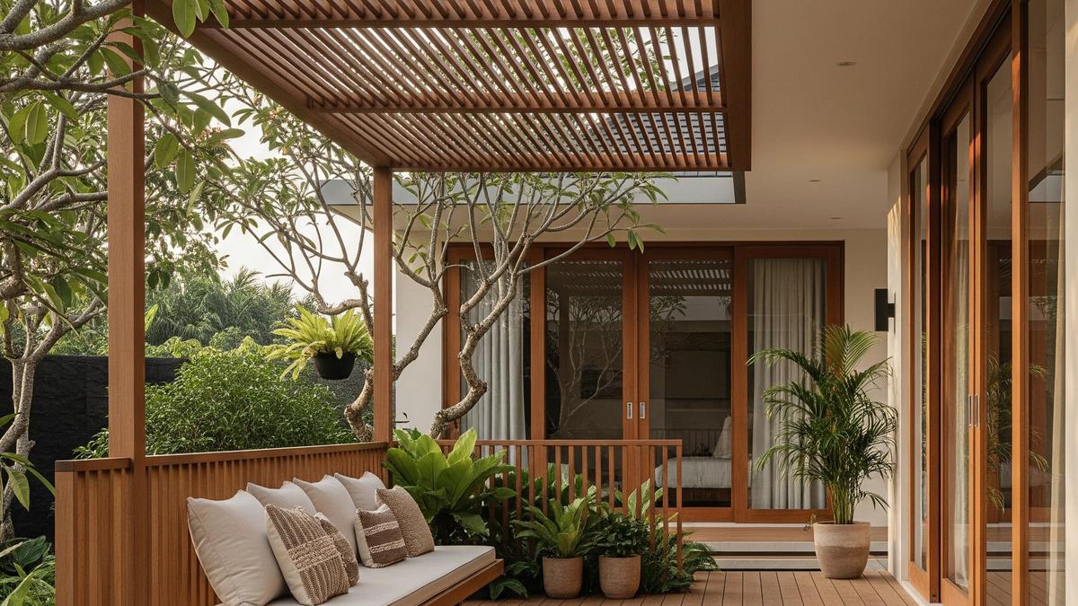 9 Model Teras Kayu yang Bikin Rumah Hangat Paling Dicari 2025, Kombinasi Estetika