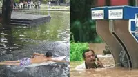 6 Kelakuan Bapak-bapak saat Kebanjiran Ini Bikin Geleng Kepala (sumber: Twitter/crazyinINA)