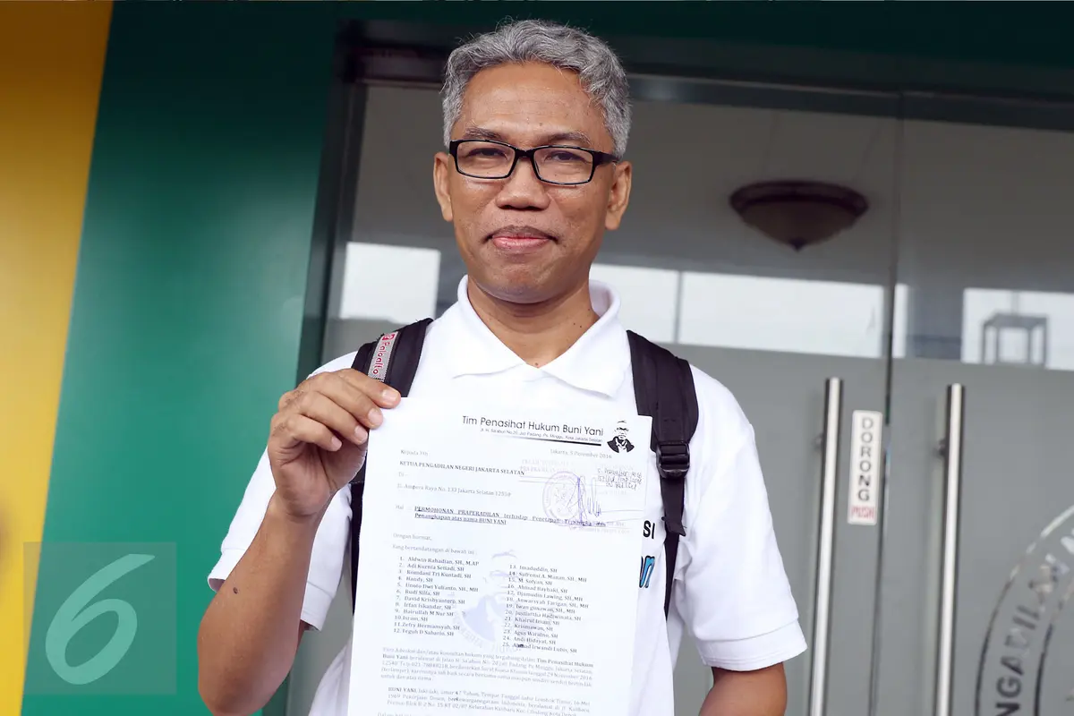 20161205-Buni Yani Resmi Ajukan Praperadilan-Jakarta