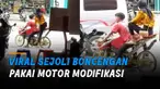Warganet dibuat salah fokus oleh sikap si cewek saat membonceng.