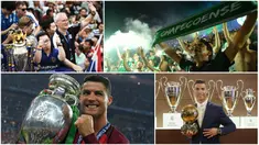 Kaleidoskop sepak bola dunia pada tahun 2016 diwarnai kisah fenomena Leicester serta cerita kejayaan Cristiano Ronaldo. (AFP)