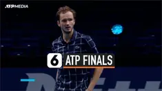 Petenis tunggal putra no 1 dunia Novak Djokovic ditumbangkan petenis Rusia Daniil Medvedev di ajang ATP Finals di London Inggris.
