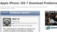 Server Apple Kewalahan, Instalasi iOS 7 Banyak yang Error