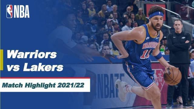 Berita video highlight NBA, Jumat (8/4/2022), Golden State Warriors berhasil mengalahkan LA Lakers dengan skor akhir 128-112 dalam laga lanjutan musim reguler NBA 2021-2022.