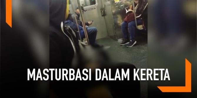 VIDEO: Tunawisma Tepergok Masturbasi di Dalam Kereta