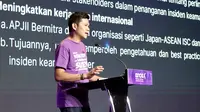 Ketua Umum APJII, Muhammad Arif, mengumumkan penyelenggaraan Indonesia Internet Expo & Summit (IIXS) edisi kelima, yang akan berlangsung pada 10-12 Agustus 2023 di Hall D1, Jakarta International Expo, Kemayoran. Dok: APJII