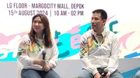 Susi Susanti dan Alan Budikusuma pada peluncuran ASTEC Juara &lsquo;92. (Liputan6.com/Rahmat Fathurahman)