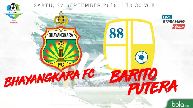 Bhayangkara FC Vs Barito Putera