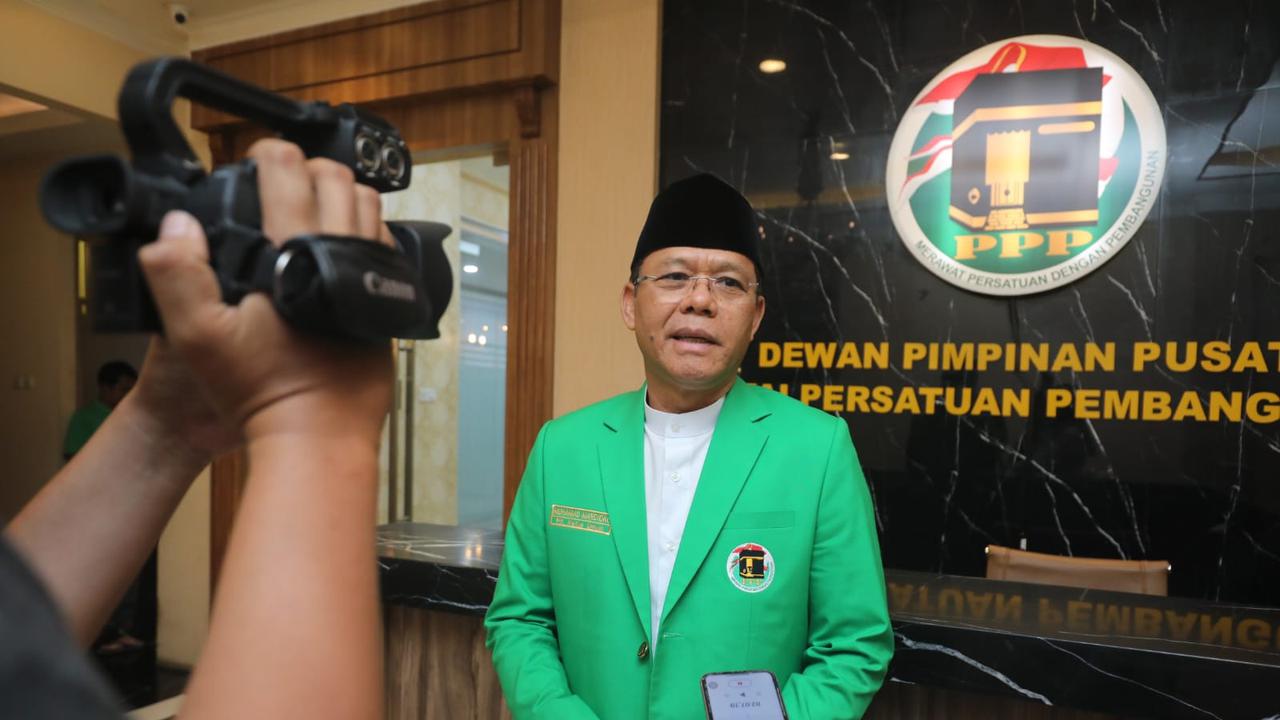 Pelaksana Tugas (Plt) Ketua Umum Partai Persatuan Pembangunan (PPP) Muhamad Mardiono melakukan rapat bersama Majelis Pakar Dewan Pimpinan Pusat (DPP) PPP. (Istimewa)
