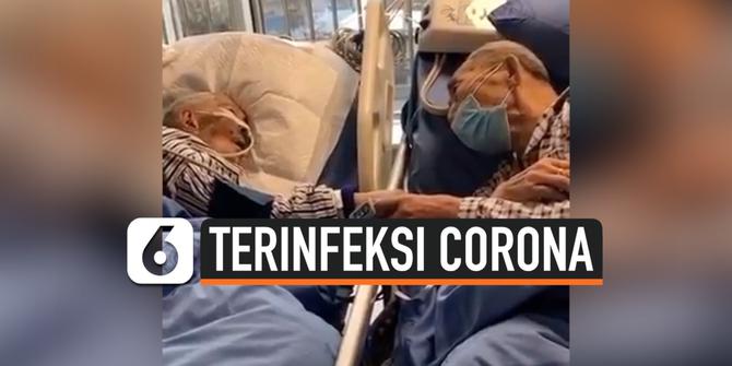 VIDEO: Terinfeksi Virus Corona, Pasangan Lansia Ini Bikin Haru