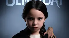 Inilah potret Gempi yang justru terlihat keren dan menyeramkan memakai kostum serba hitam. Terlebih ada efek tangan hantu di pundaknya yang semakin membuat poster ulang tahun bertajuk Wednesday Gempiday ini jadi makin mencekam. (Liputan6.com/IG/@gisel_la)