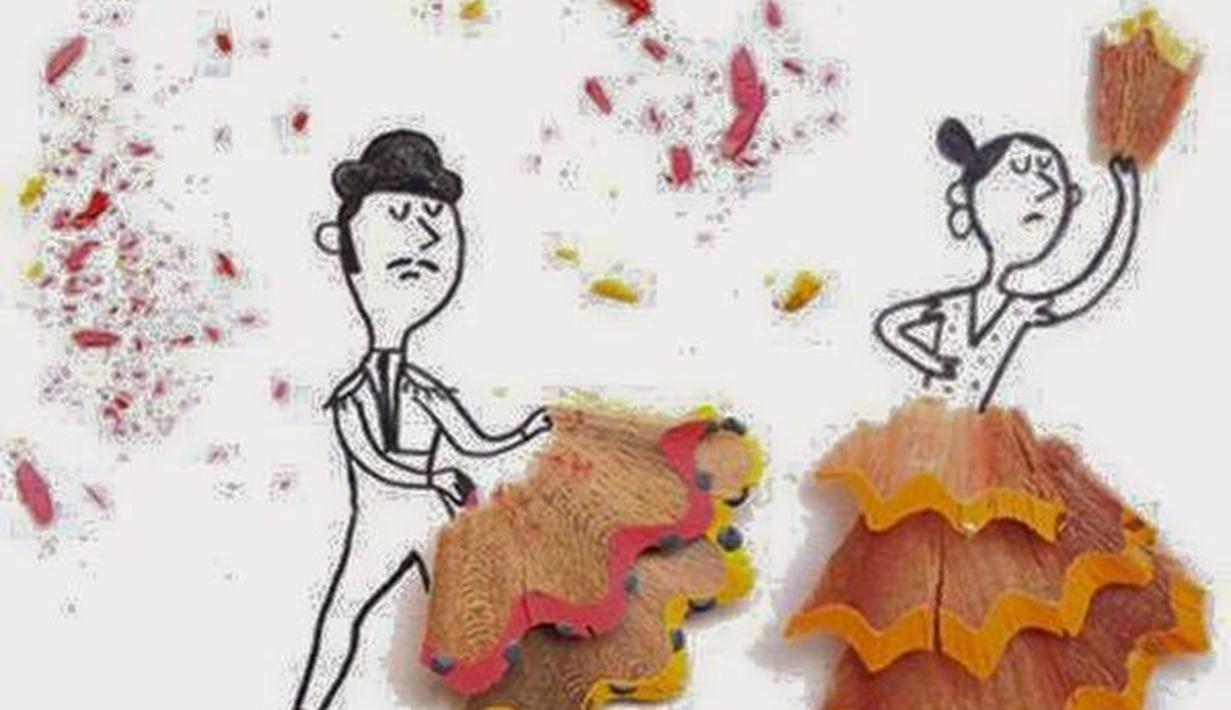 750 Koleksi Gambar Kolase Dari Serutan Pensil HD Terbaru