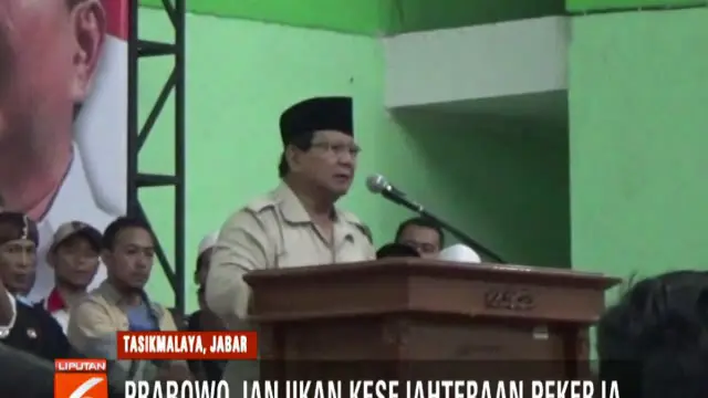 Dalam pidatonya, Prabowo berjanji akan berbuat adil kepada semua pihak dan tidak akan tebang pilih dalam penegakan hukum.