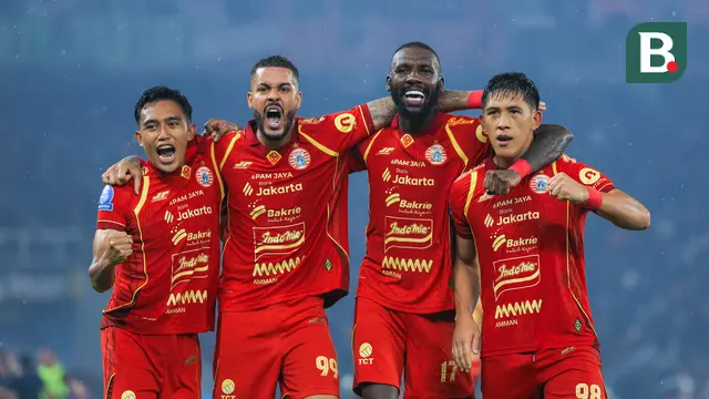 Foto: Eksel Runtukahu Borong 2 Gol, Persija Lumat Persebaya di BRI Super League