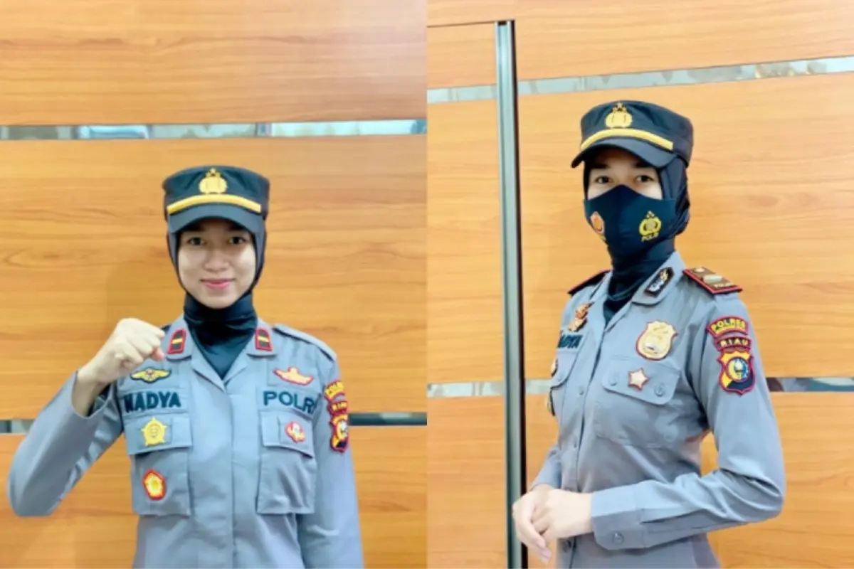 Sosok Cantik Ipda Nadya Ayu, Jadi Kapolsek Termuda di Riau di Usia 23 Tahun